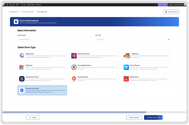 Contact Form 007 Integration