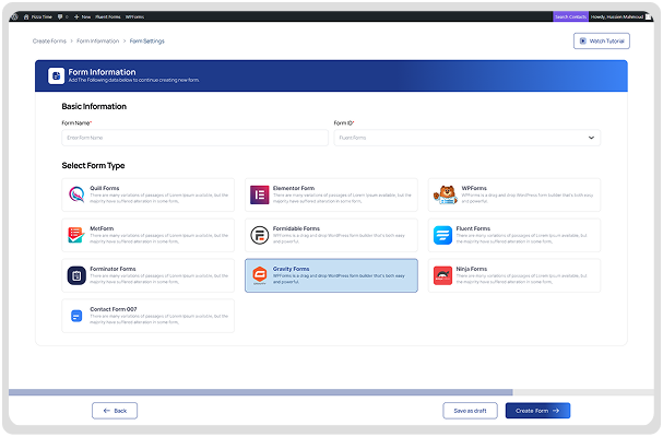 GravityForms Integration